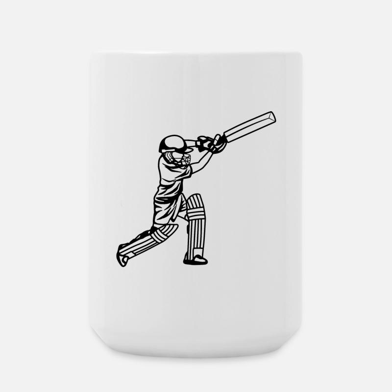 Garçon de cricket - Grande tasse 440 ml - blanc