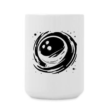 Graphiques de bowling - Grande tasse 440 ml - blanc - Devant