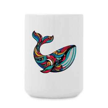 Wal - Große Tasse 440 ml - Weiß - Vorne