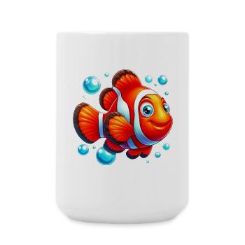 Poisson-clown - Grande tasse 440 ml - blanc - Devant