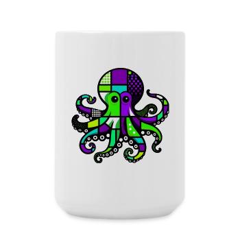 Octopus - Large Mug 440 ml - white - Front