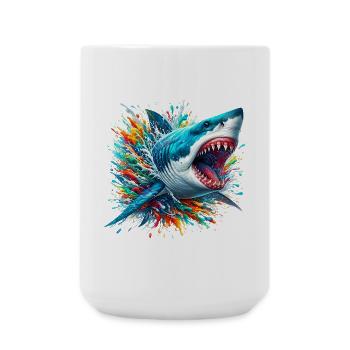 Requin - Grande tasse 440 ml - blanc - Devant