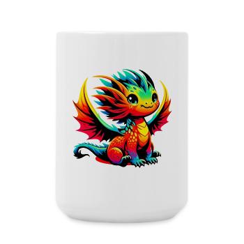 Drache - Große Tasse 440 ml - Weiß - Vorne