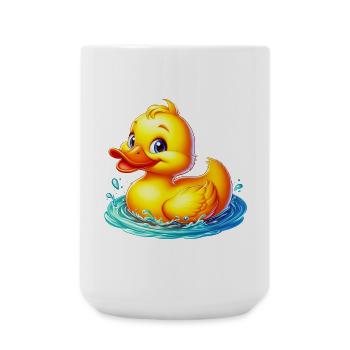 Caneton Canard Canard Canard - Grande tasse 440 ml - blanc - Devant