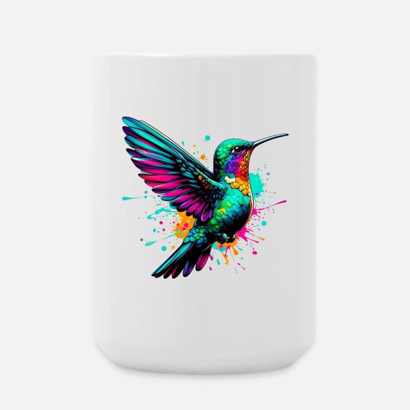 Kolibri - Große Tasse 440 ml - Weiß