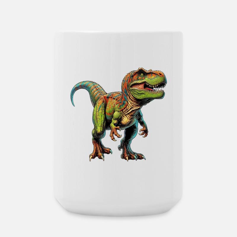 Dinosaurier - Große Tasse 440 ml - Weiß