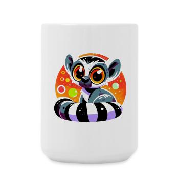 Lémurien - Grande tasse 440 ml - blanc - Devant