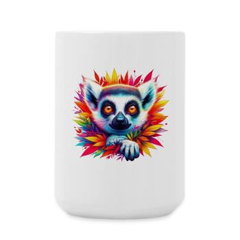 Lémurien - Grande tasse 440 ml - blanc - Devant