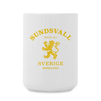 SUNDSVALL Sverige Schweden - Große Tasse 440 ml - Weiß - Vorne