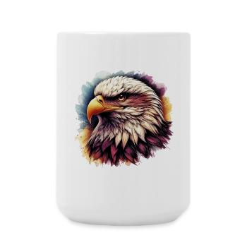 Adler - Große Tasse 440 ml - Weiß - Vorne