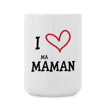 J'aime ma maman - Fête des Mères - Grande tasse 440 ml - blanc - Devant