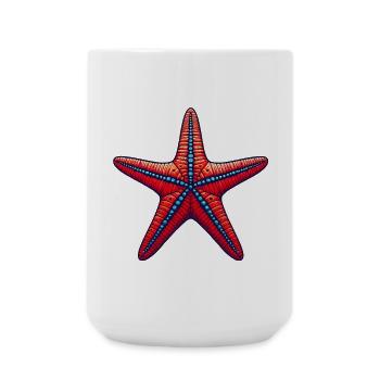 Seestern - Große Tasse 440 ml - Weiß - Vorne