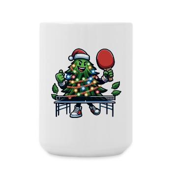 Table Tennis Christmas Tree Costume Christmas Tree - Large Mug 440 ml - white - Front