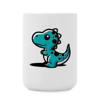 Dinosaurier - Große Tasse 440 ml - Weiß - Vorne