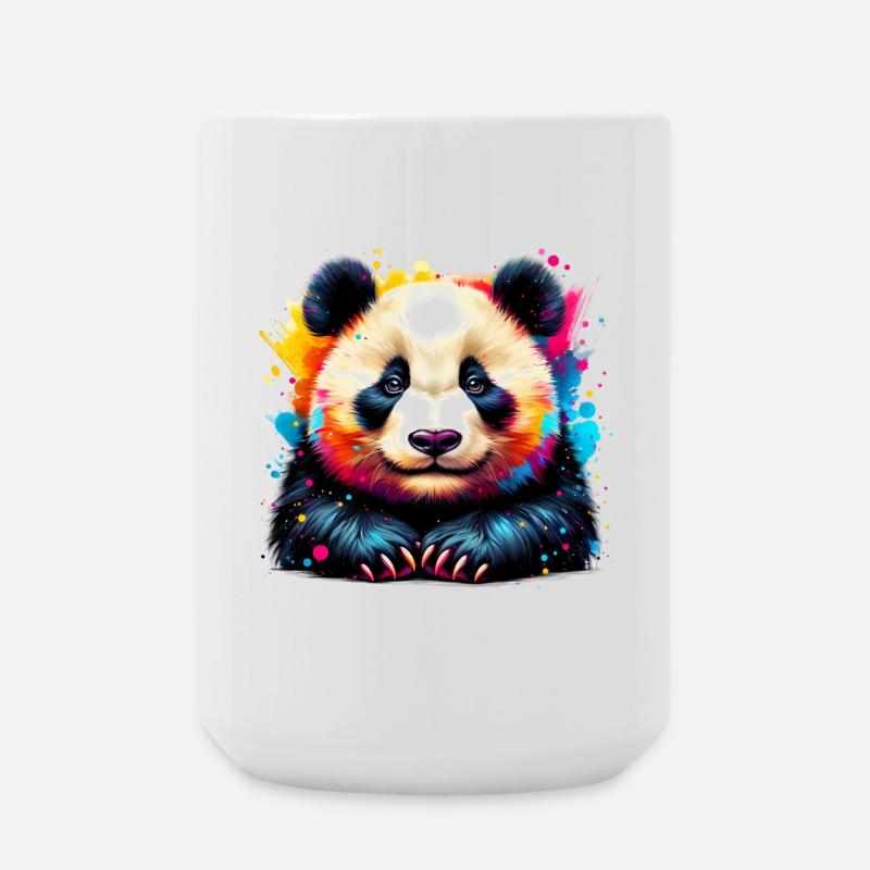 Panda - Große Tasse 440 ml - Weiß