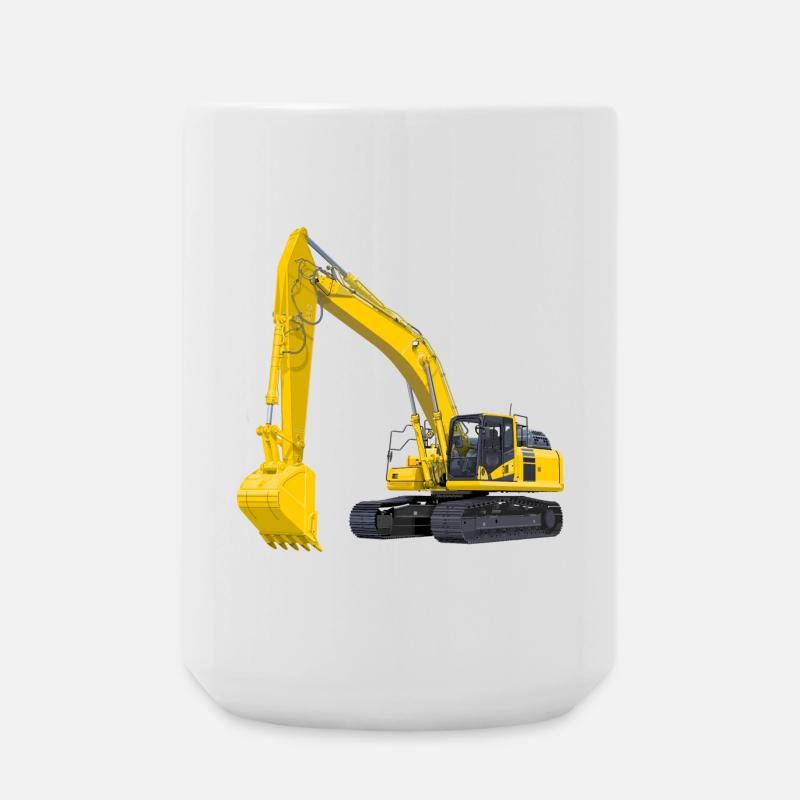 Excavator Excavator - Large Mug 440 ml - white