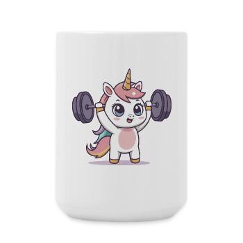 Unicorn Athlete in Training - Large Mug 440 ml - white - Front