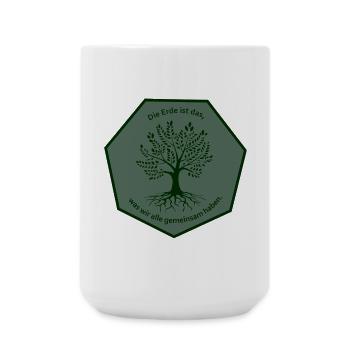 Tree Coat of Arms - Large Mug 440 ml - white - Front
