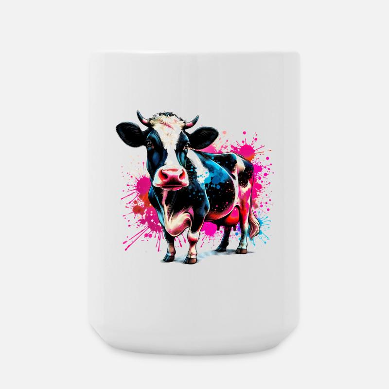 Kuh - Große Tasse 440 ml - Weiß