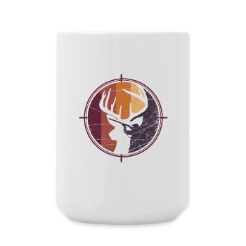 Vue de chasse vintage - Grande tasse 440 ml - blanc - Devant