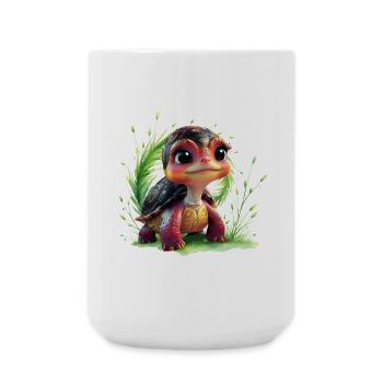 A look full of charm and adventure - Large Mug 440 ml - white - Front