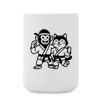 Karate Friends - Large Mug 440 ml - white - Front
