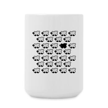 Black Sheep 2C - Large Mug 440 ml - white - Front