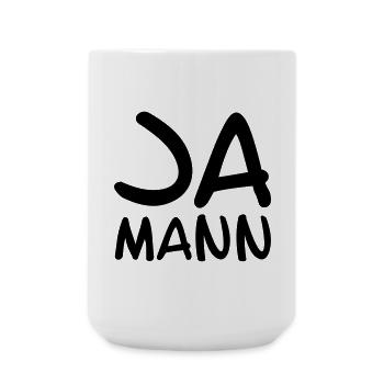 Ja Mann - Große Tasse 440 ml - Weiß - Vorne