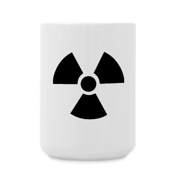 Radioactive Symbol - Large Mug 440 ml - white - Front