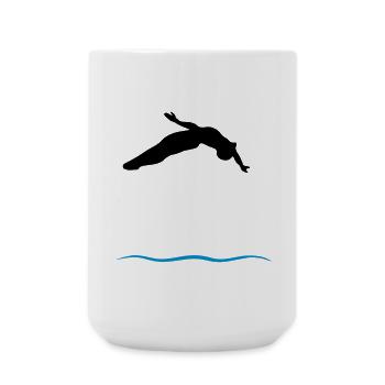 Turret jumpers - Large Mug 440 ml - white - Front