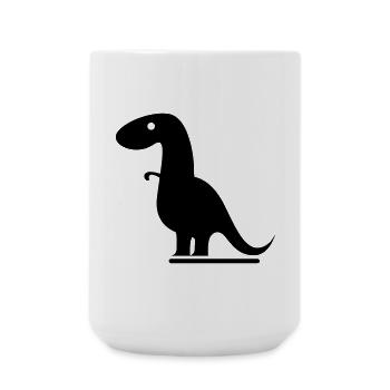 dinosaur - Large Mug 440 ml - white - Front