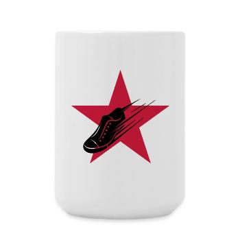 Laufen / Running / Jogging / Joggen / Marathon - Große Tasse 440 ml - Weiß - Vorne