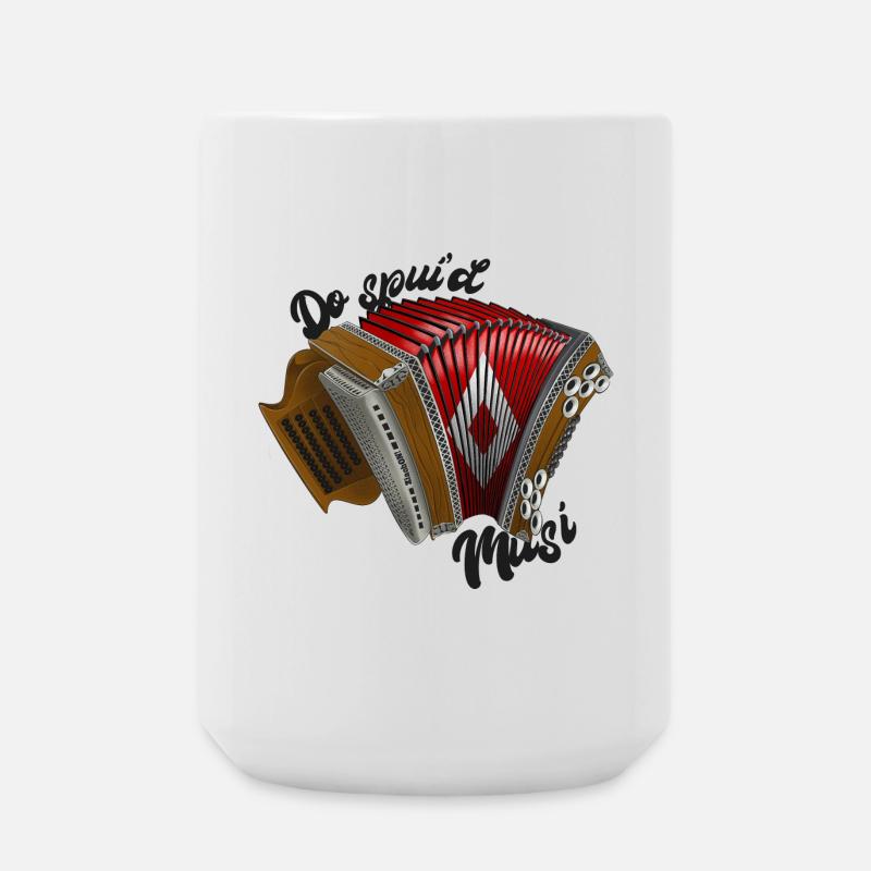 Do spui'd Musi // dunkel | ZiachON! - Große Tasse 440 ml - Weiß