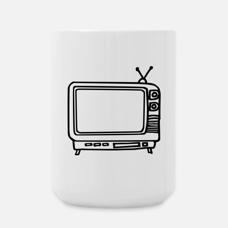 TV - Large Mug 440 ml - white