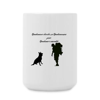 Wanderer sucht Wanderer - Große Tasse 440 ml - Weiß - Vorne