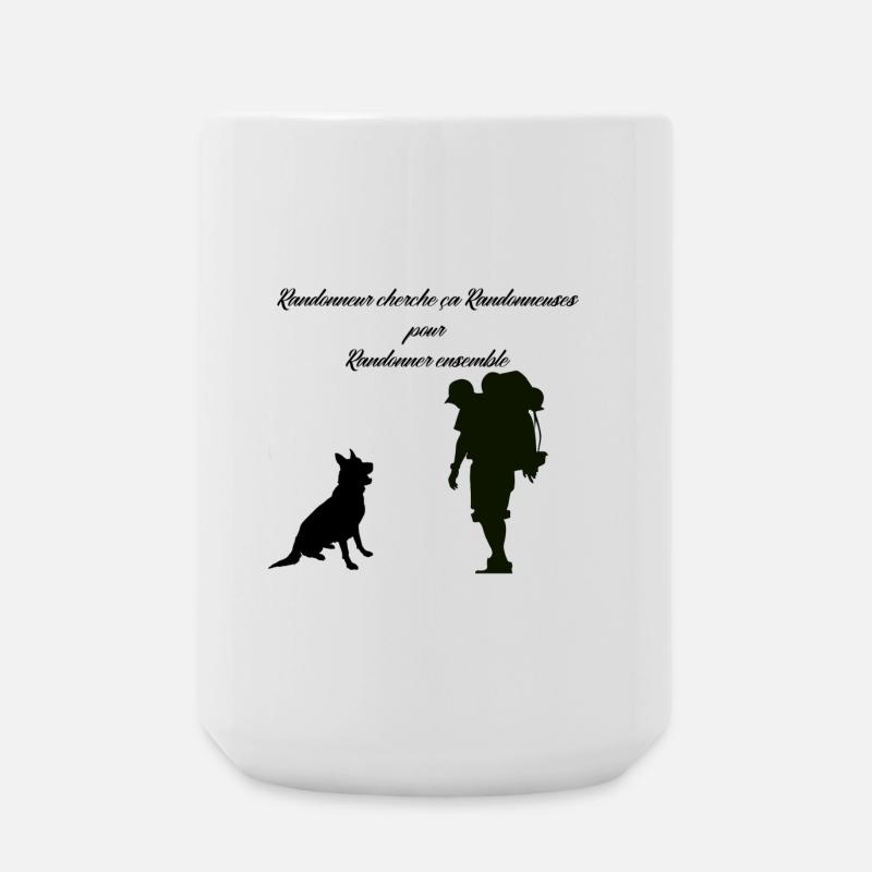 Wanderer sucht Wanderer - Große Tasse 440 ml - Weiß
