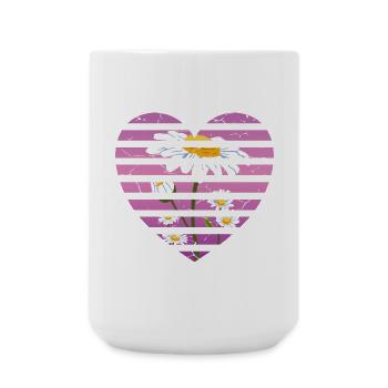 I love sunflowers - Large Mug 440 ml - white - Front