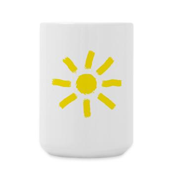 Sun Summer Holiday Gift - Large Mug 440 ml - white - Front
