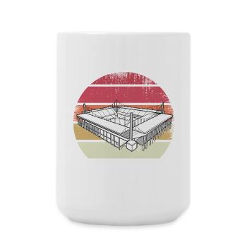 Groundhopping Football Stadium Football Stadium Fan - Large Mug 440 ml - white - Front