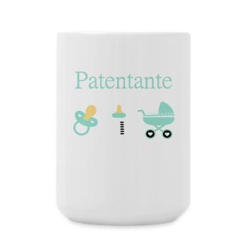 Patentante Taufe Geburt Junge - Große Tasse 440 ml - Weiß - Vorne