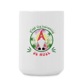c'est les vacances de noël - Grande tasse 440 ml - blanc - Devant