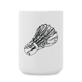 Badminton Federball - Grande tasse 440 ml - blanc - Devant