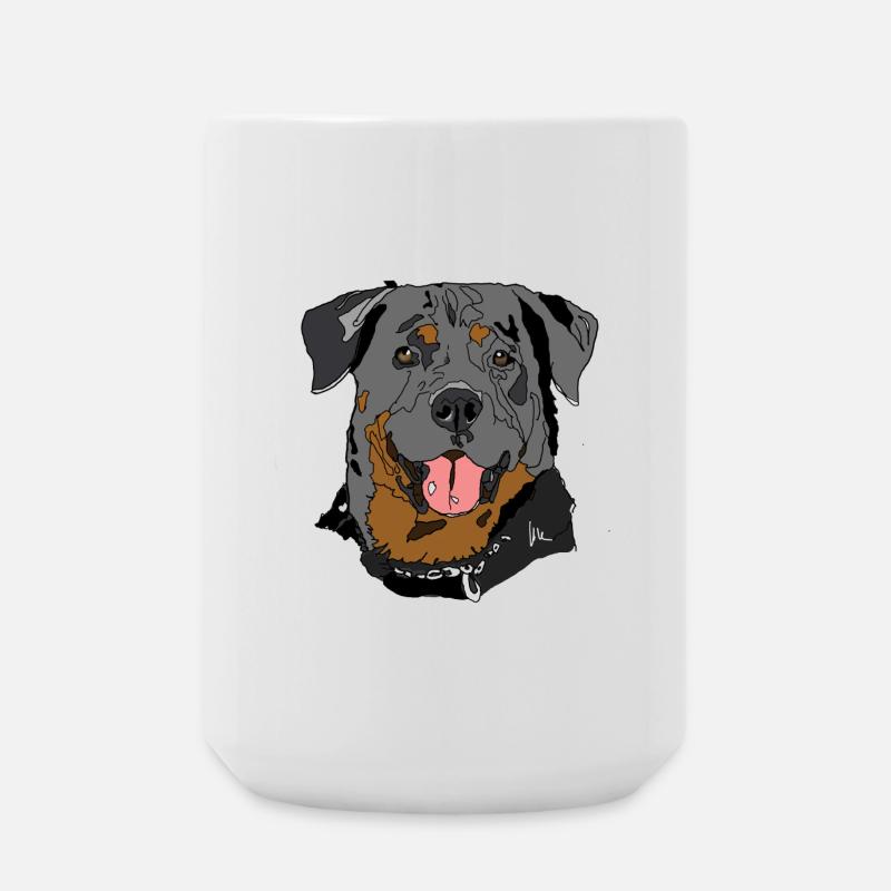 Rottweiler - Große Tasse 440 ml - Weiß