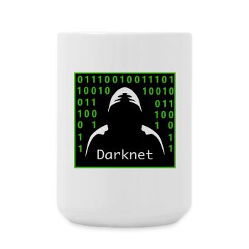 Darknet - Große Tasse 440 ml - Weiß - Vorne