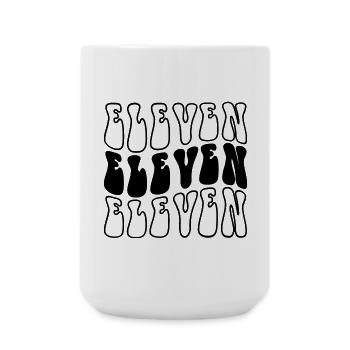 Eleven 11th Birthday Kids Boys Girls 11 Years Old - Large Mug 440 ml - white - Front