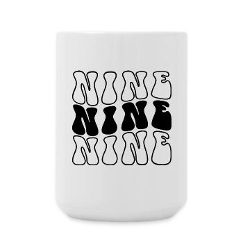 Neuf 9e anniversaire Enfants Garçons Filles 9 ans - Grande tasse 440 ml - blanc - Devant