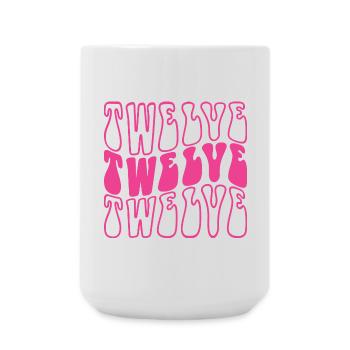 Zwölf 12. Geburtstag für Mädchen im Alter von 12 Jahren - Große Tasse 440 ml - Weiß - Vorne