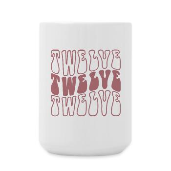 Zwölf 12. Geburtstagsmädchen im Alter von 12 Jahren - Große Tasse 440 ml - Weiß - Vorne