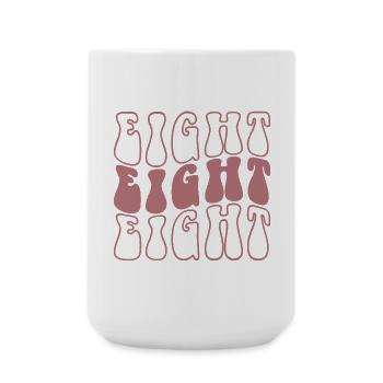 Eight 8th Birthday For Girls 8 Years Old - Large Mug 440 ml - white - Front