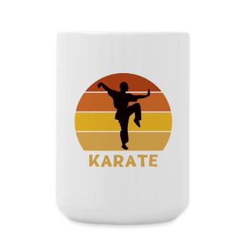 Karate, Karate-Fan, mach Karate - Große Tasse 440 ml - Weiß - Vorne